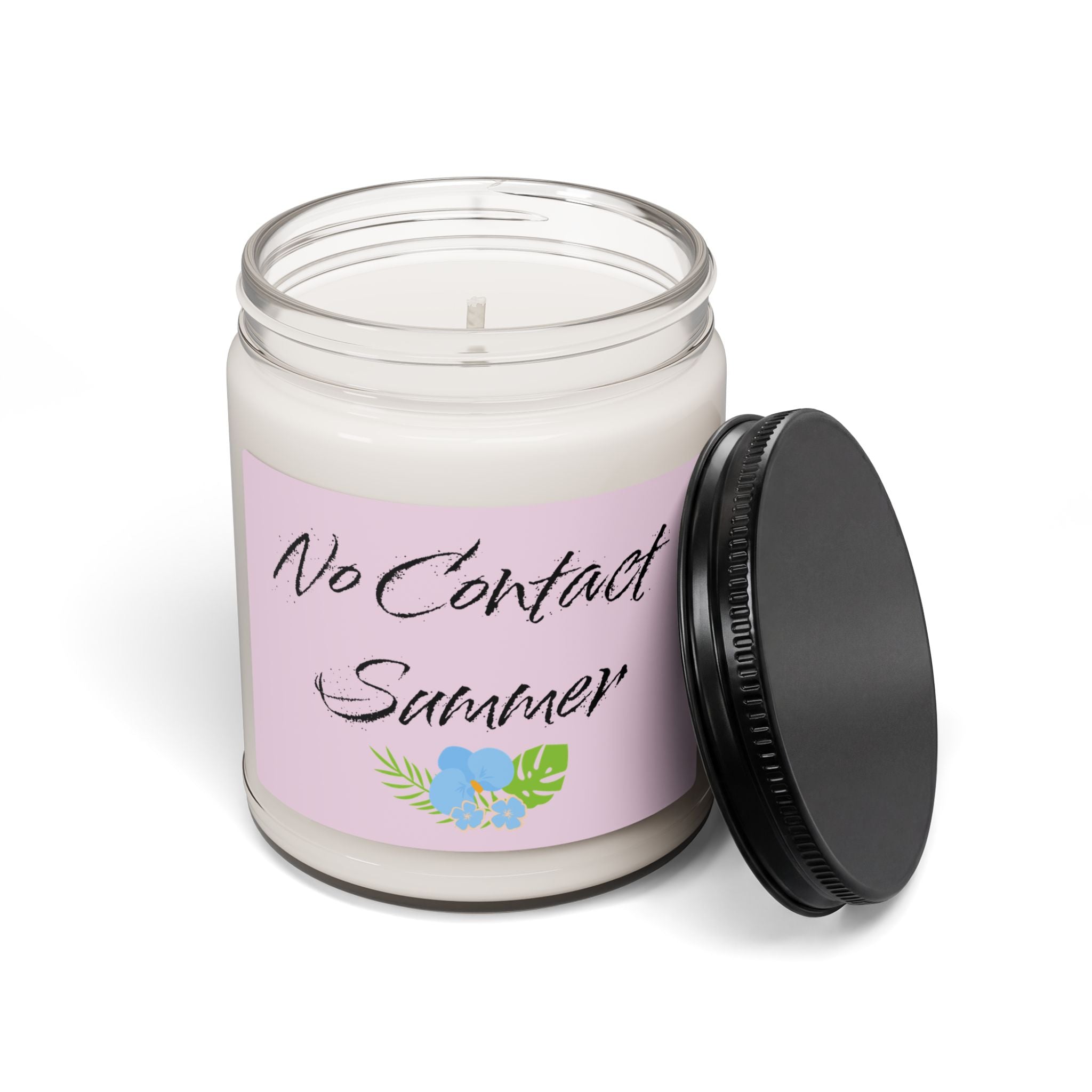 No Contact Summer Scented Soy Candle – 9oz Sea Salt and Orchid