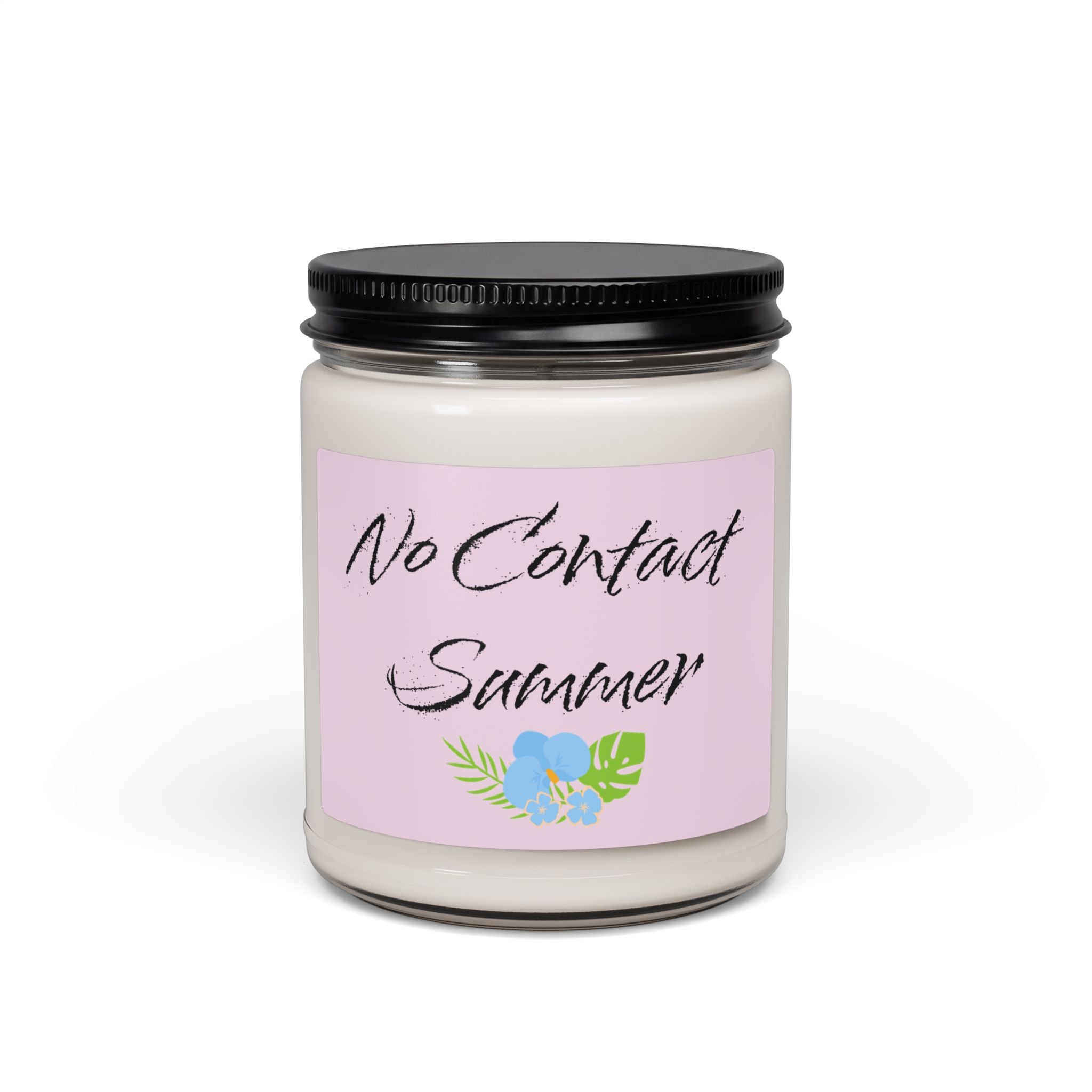 No Contact Summer Scented Soy Candle – 9oz Sea Salt and Orchid