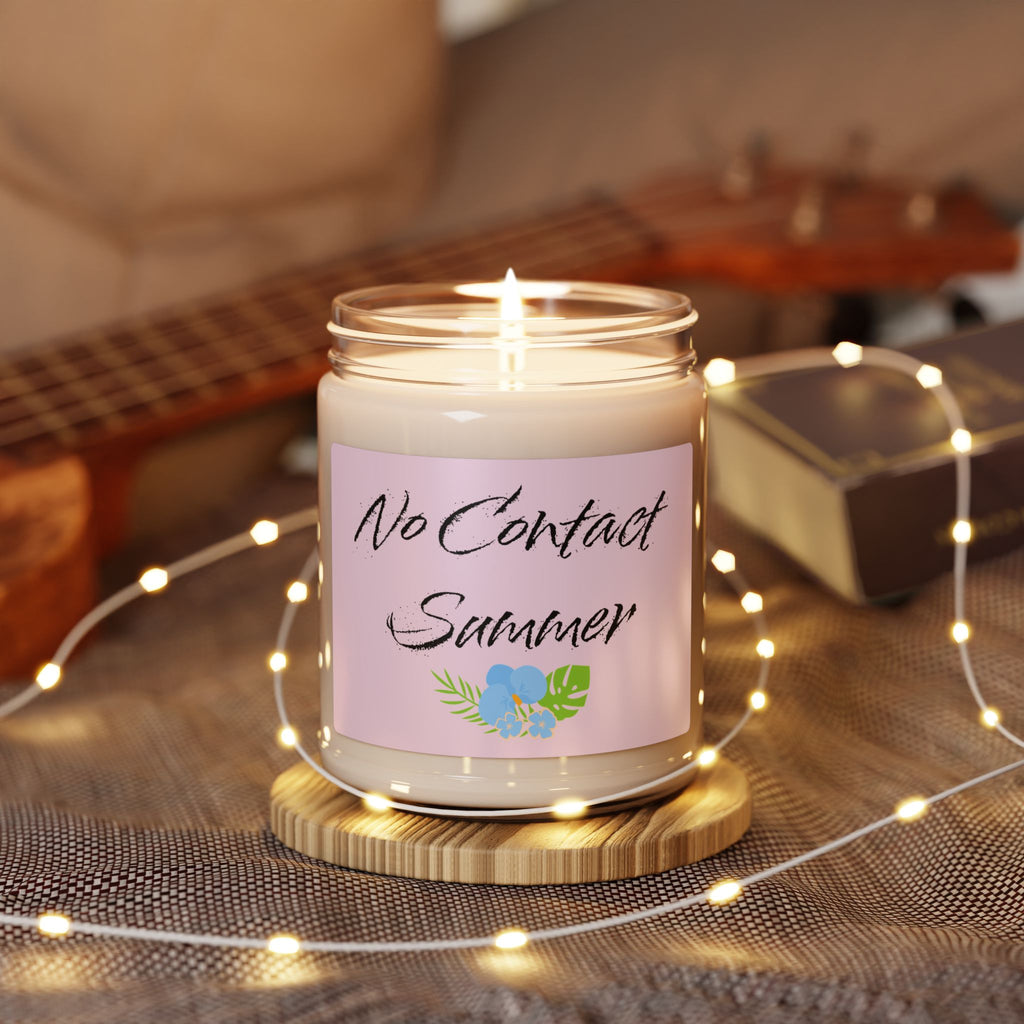 No Contact Summer Scented Soy Candle – 9oz Sea Salt and Orchid