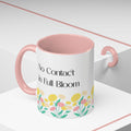 No Contact In Full Bloom" Floral Ceramic Mug – Mental Health & Boundaries Gift