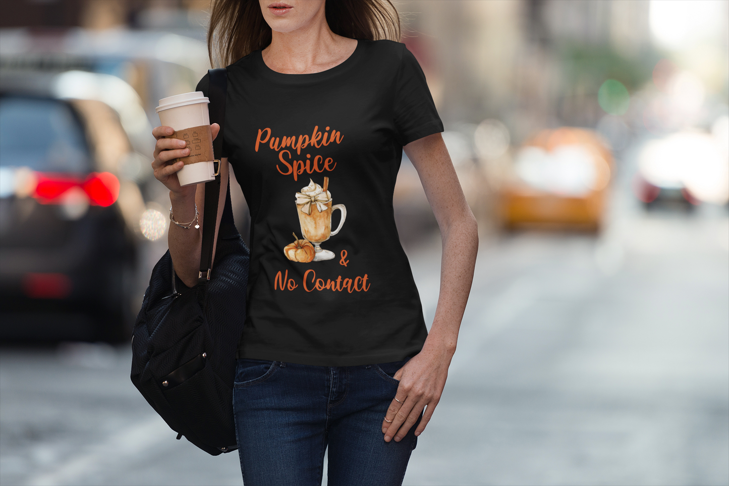 Pumpkin Spice & No Contact Tee
