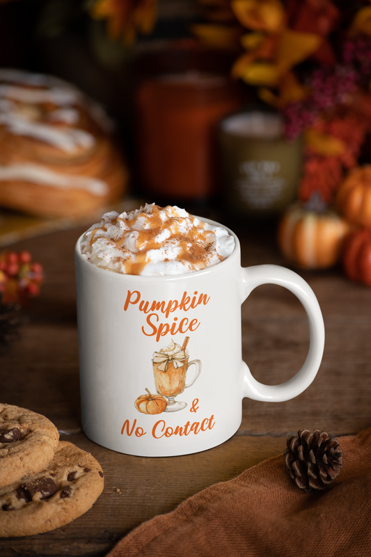 Pumpkin Spice and No Contact Mug