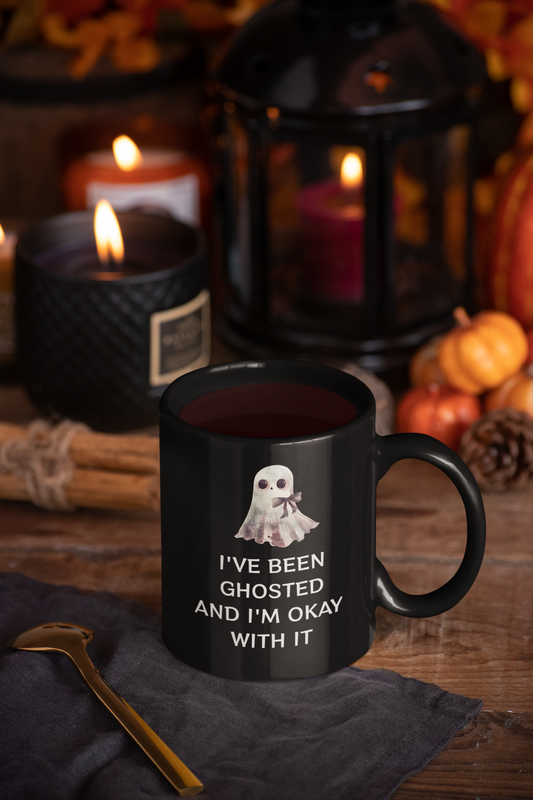 "I've Been Ghosted and I'm Okay With It" Fall Mug