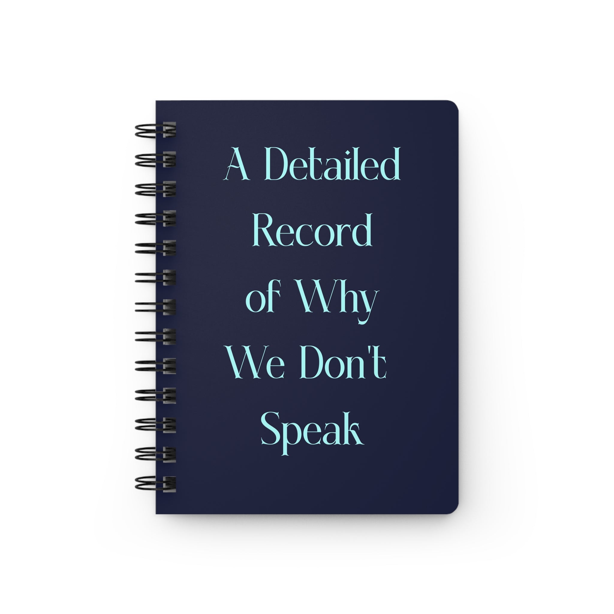 A Detailed Record of Why We Don't Speak - Journal