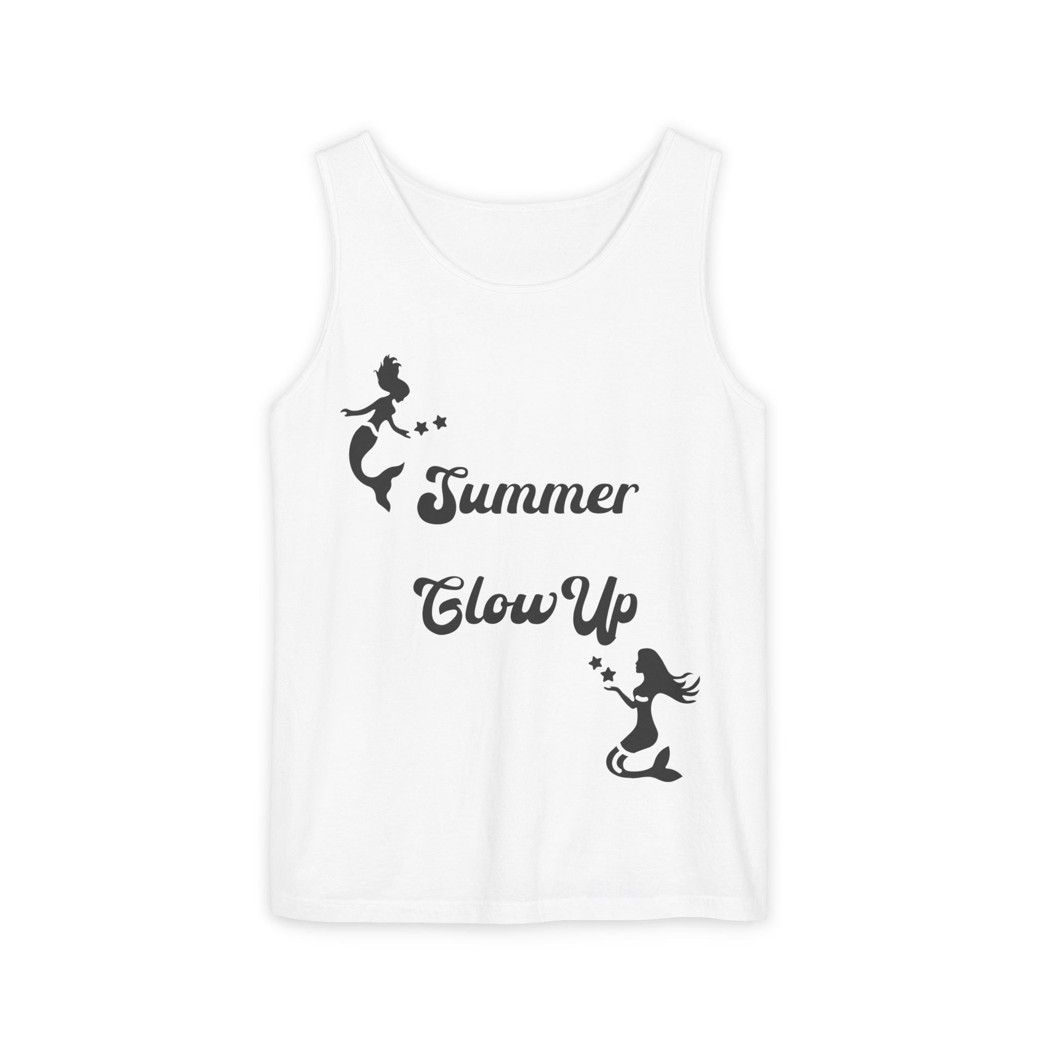 Summer Glow Up Tank Top — Mermaid Graphic Women’s Summer Tee